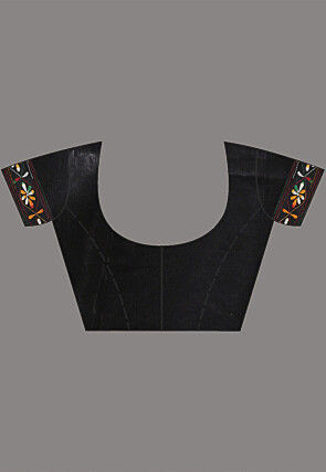 Kantha Art Silk Saree in Black