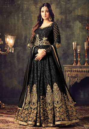 Black Salwar Suit: Buy Black Salwar Kameez for Women Online | Utsav Fashion