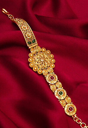 Latest Design With Diamond Designer Gold Plated Bracelet For Ladies – Soni  Fashion®