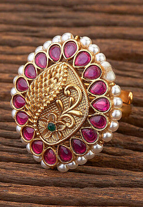 Kemp Stone Studded Adjustable Ring