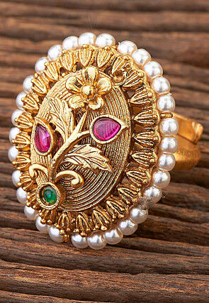 Kemp Stone Studded Adjustable Ring