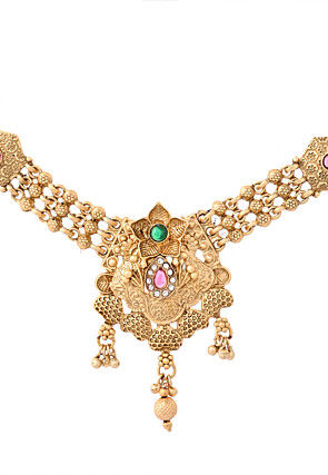 Kemp Stone Studded Choker Necklace Set