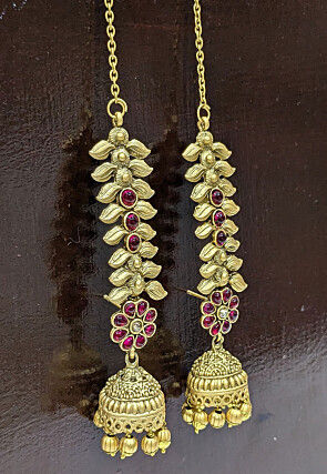 Kemp Stone Studded Jhumka Style Earrings