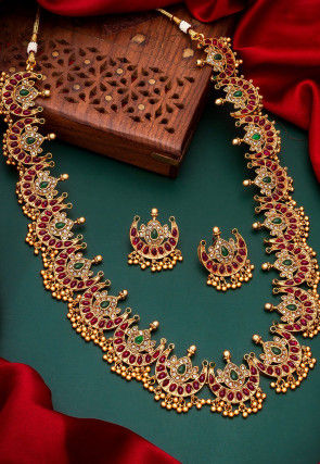 Kemp Stone Studded Necklace Set JPM5983