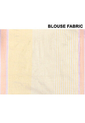 Kerala Kasavu Pure Cotton Saree in Light Yellow