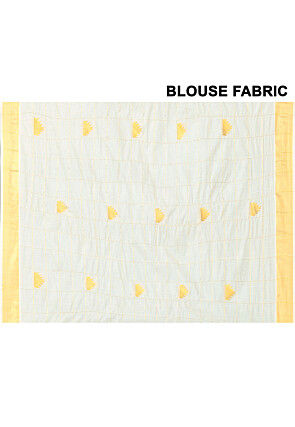 Kerala Kasavu Pure Cotton Saree in Off White