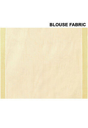 Kerala Kasavu Pure Cotton Saree in Off White