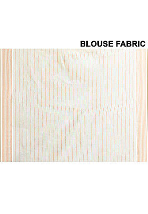 Kerela Kasavu Pure Cotton Saree in Off White