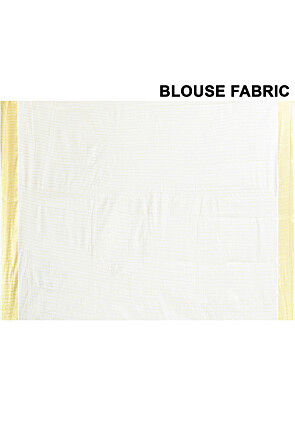 Kerela Kasavu Pure Cotton Saree in Off White