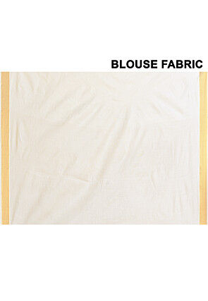 Kerela Kasavu Pure Cotton Saree in Off White