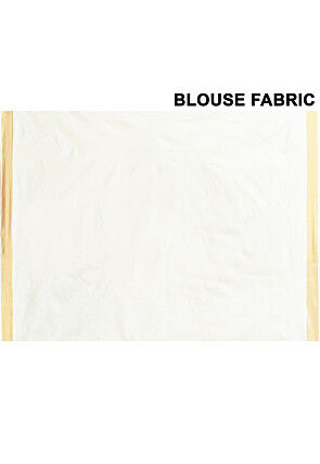 Kerela Kasavu Pure Cotton Saree in Off White