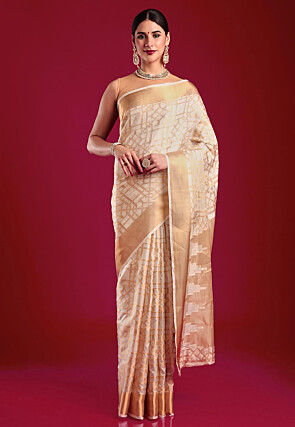 Kerela Kasavu Silk Saree in Cream