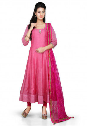 long plain anarkali