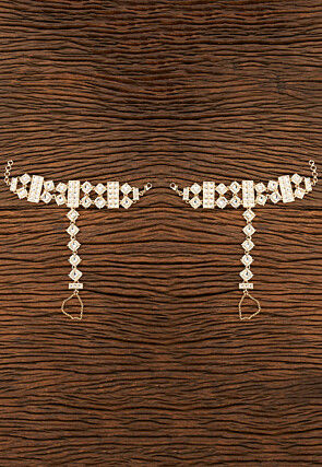 Kundan Adjustable Haath Phool Pair