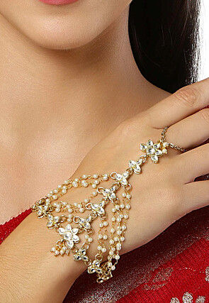 Kundan Adjustable Haath Phool