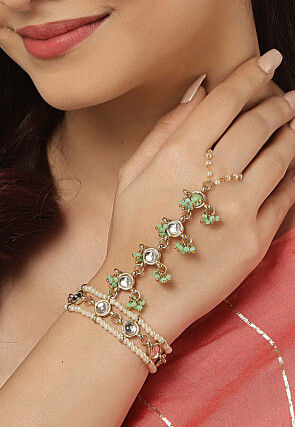 Kundan Adjustable Haath Phool