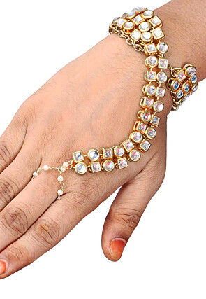 Kundan Adjustable Haath Phool