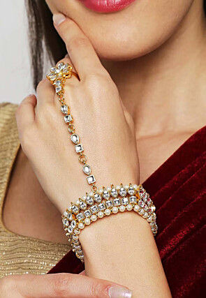 Kundan Adjustable Haath Phool