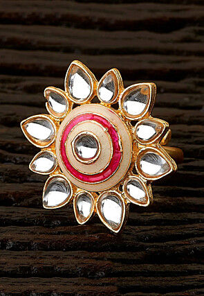 Kundan Adjustable Ring