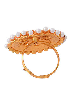 Kundan Adjustable Ring