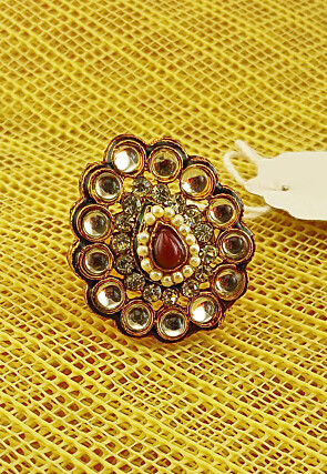 Kundan Adjustable Ring