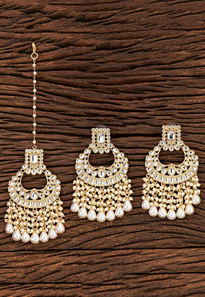 Kundan Chandbali Earrings