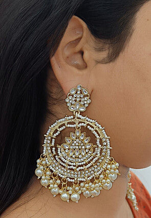 Kundan Chandbali Earrings