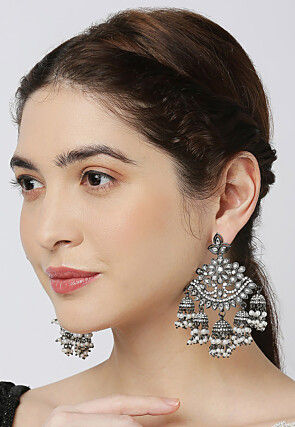 Kundan Chandbali Earrings