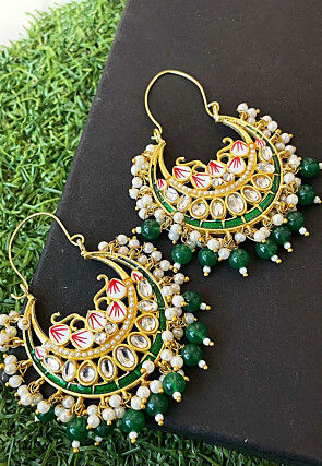 Kundan Chandbali Earrings