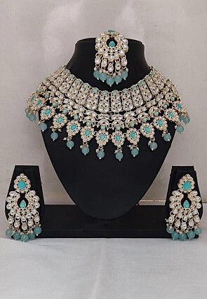 Blue jewellery set online online