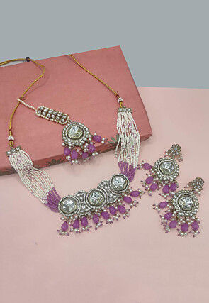 Kundan Choker Necklace Set