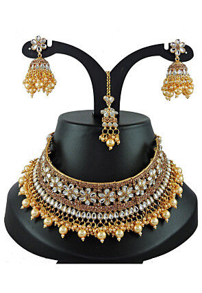 Kundan Choker Necklace Set