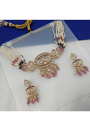 Kundan Choker Necklace Set