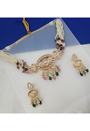 Kundan Choker Necklace Set