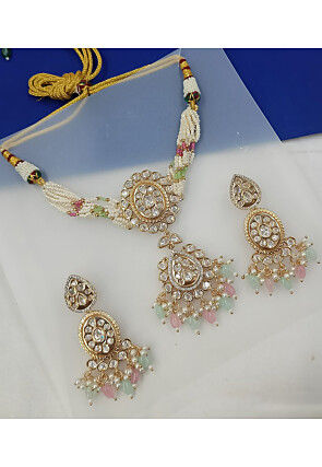 Kundan Choker Necklace Set