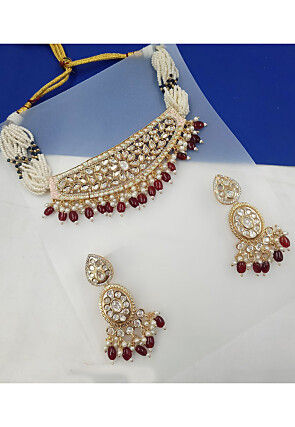 Kundan Choker Necklace Set