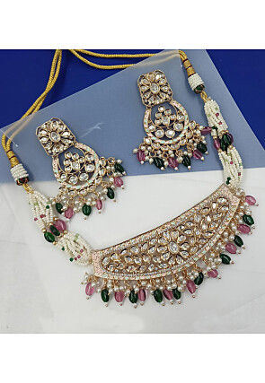 Kundan Choker Necklace Set
