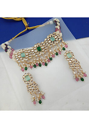 Kundan Choker Necklace Set