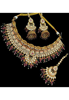 Kundan Choker Necklace Set