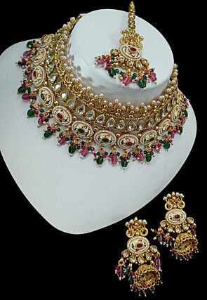 Kundan Choker Necklace Set