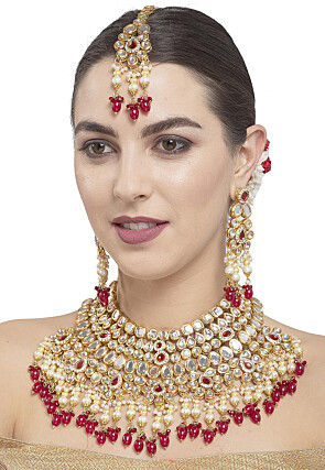 Kundan Choker Necklace Set
