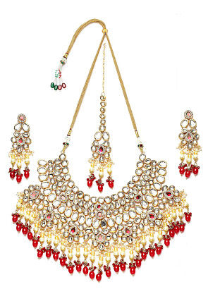 Kundan Choker Necklace Set