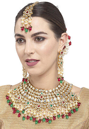 Kundan Choker Necklace Set