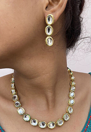 Kundan Choker Necklace Set