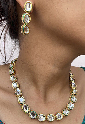 Kundan Choker Necklace Set