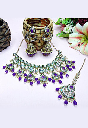 Kundan Choker Necklace Set