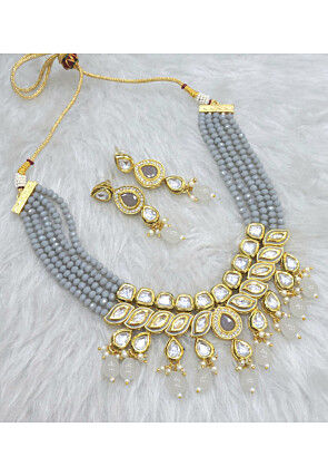Kundan Choker Necklace Set