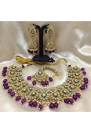Kundan Choker Necklace Set