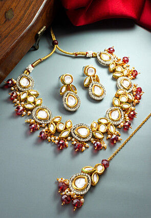 Gold beads jewellery designs catalogue sales