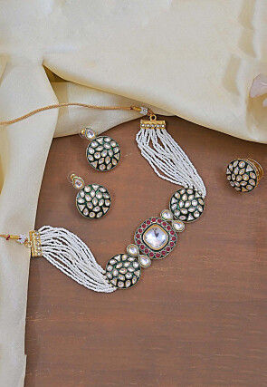 Kundan Choker Necklace Set